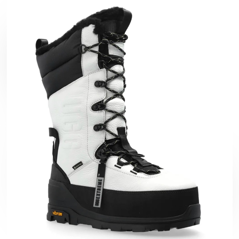 Ugg Shasta logo-debossed leather-blend high boots W11/M10